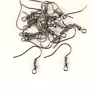 Fish Hook Earwires - Gunmetal